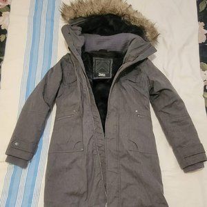 TNA Heather Grey "Verbier" Long Parka